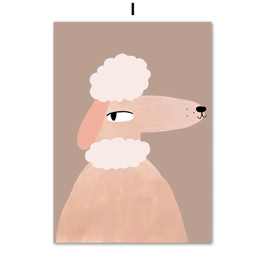 

Настенное искусство "Милая мышь, зебра, кролик, медведь, собака, кошка, овечка", BESTEN