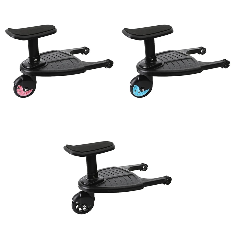 

FBIL-Baby Stroller Wheeled Buggy Board Kids Buggy Wheel Board Stroller Step Stand Ride On Boards Plate Detachable Seat