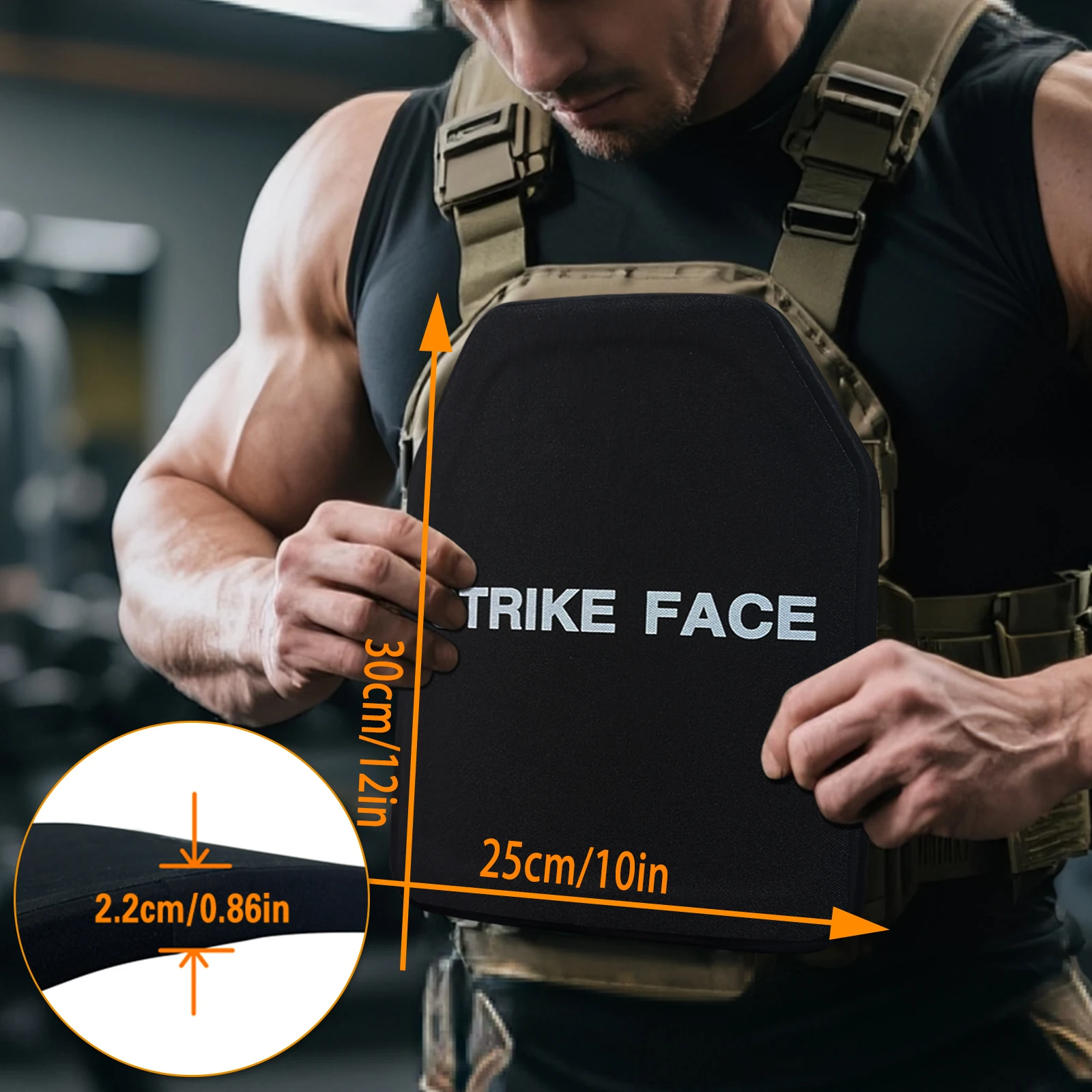 UNIONTAC AK47&SS109&M80 10X12 SAPI Однокривая пуленепробиваемая ...