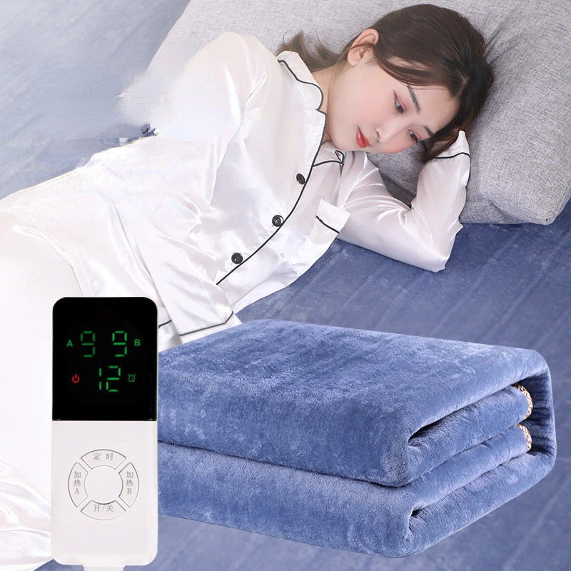 Electric blanket flannel single control double control increase intelligent temperature control electric mattress