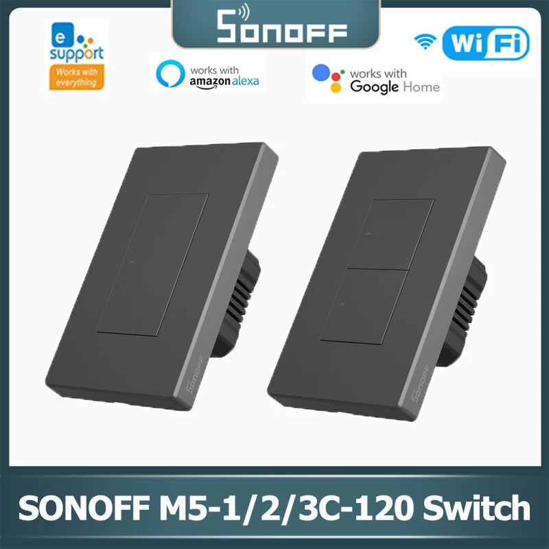 

Смарт-выключатель SONOFF M5, 80/86/120, с поддержкой Wi-Fi