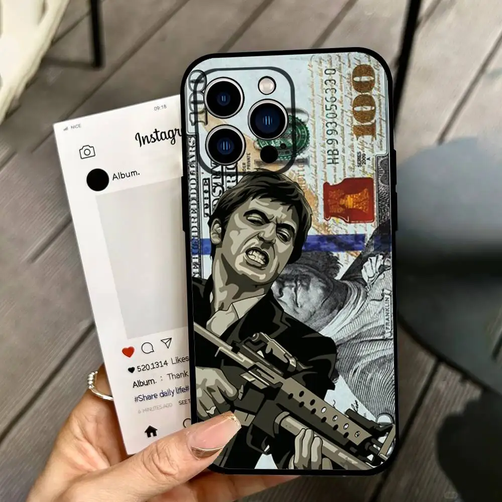 Фото Чехол для телефона Coll-S-scarface-1983-Pacino-S-Movie Nueva Armadura Parachoques A Prueba De Golpes для iPhone 11 12 13 14 №4