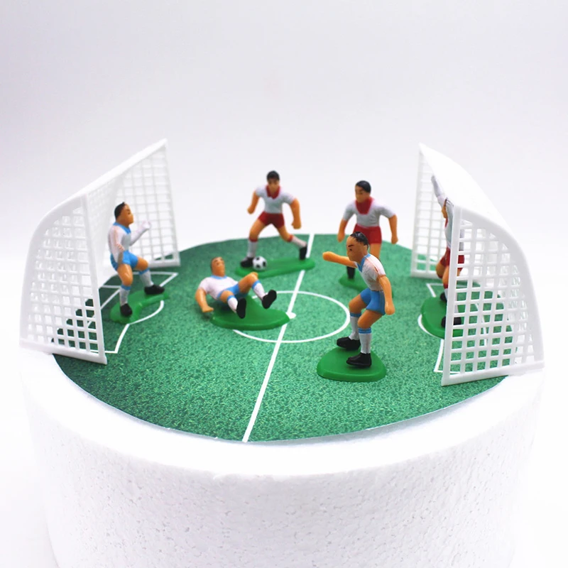 

8Pcs/Set Soccer Football Basketball Cake Topper Kids Cupcake Decoration Happy Birthday Party Supplies Baby Children Party Decor