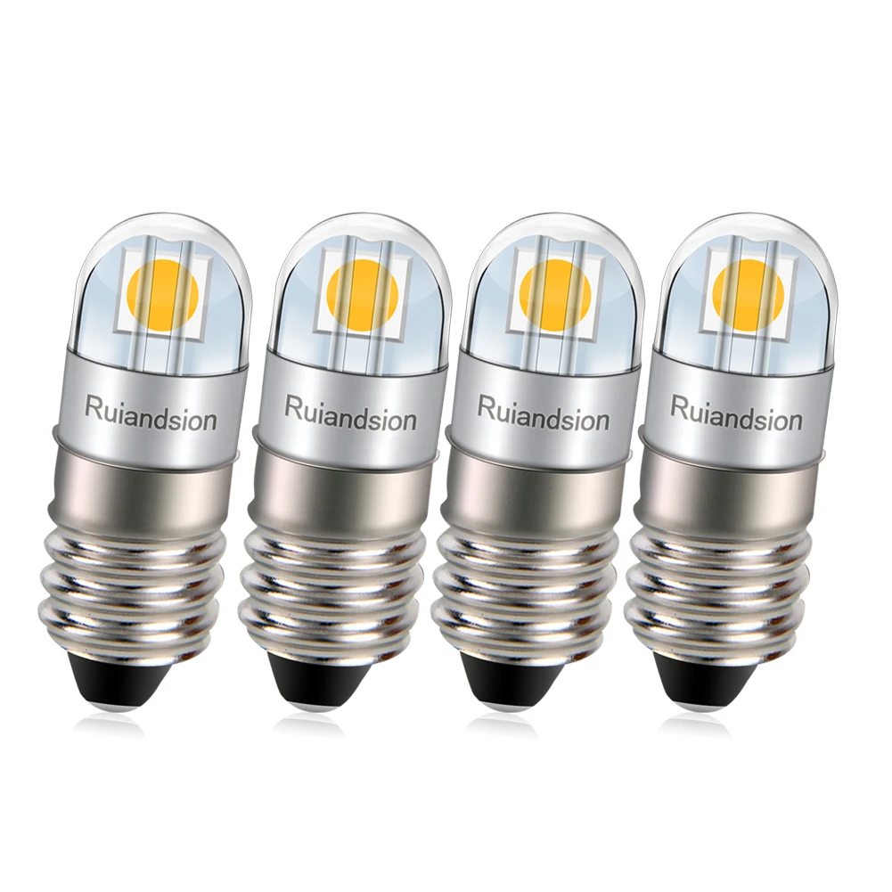 Randsion E10 Светодиодная лампа с винтовым цоколем Неполярность 3030 2SMD Чип 3 В 4 5 6 9 12 24