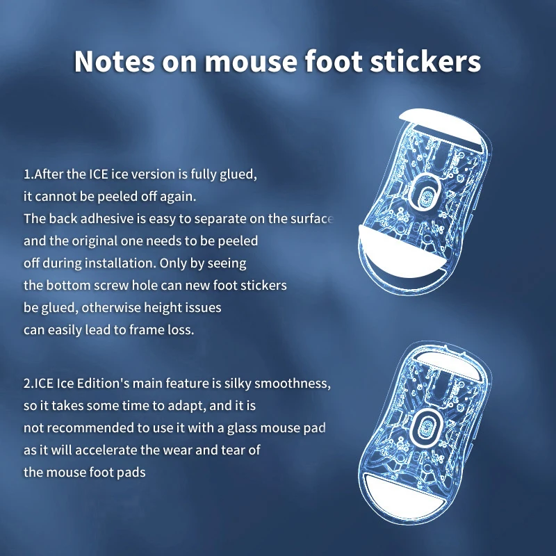 Наклейка на ногу мыши для LAMZU Mini/для OGV2 игровая мышь нескользящая подкладка E-Sport