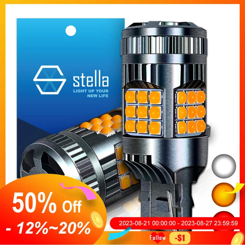 Stella 2Pcs LED Signal Bulb Turning Brake Stop Parking Light