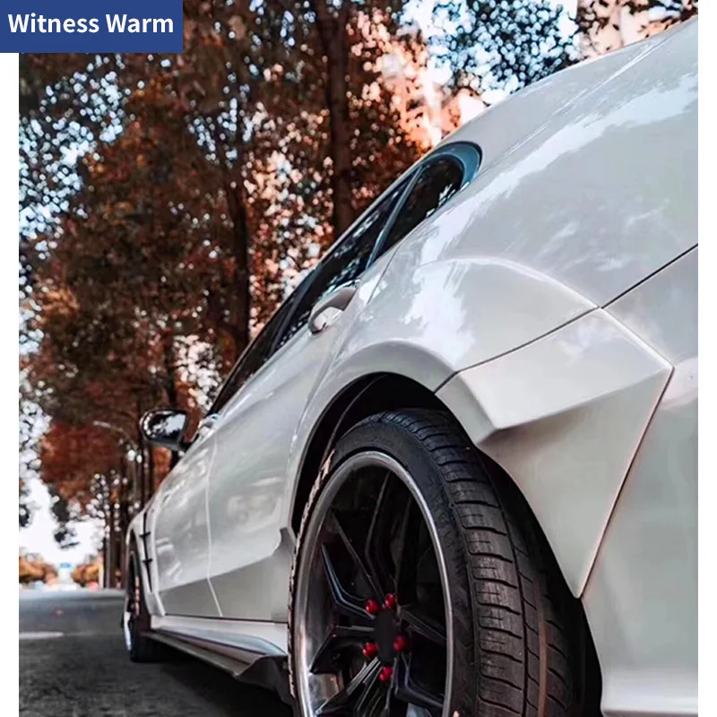 W205 Широкий комплект кузова автомобиля колеса брови для Benz C Класс 2015 модификация