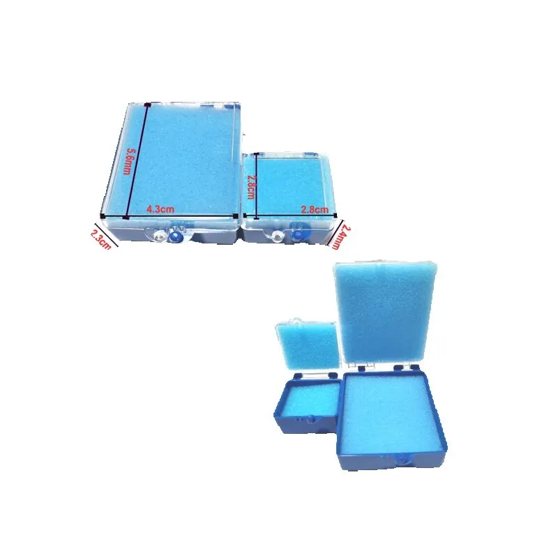 

Стоматологические лабораторные материалы, упаковочная коробка, пластиковая коробка с поролоновыми вставками для одной короны и моста