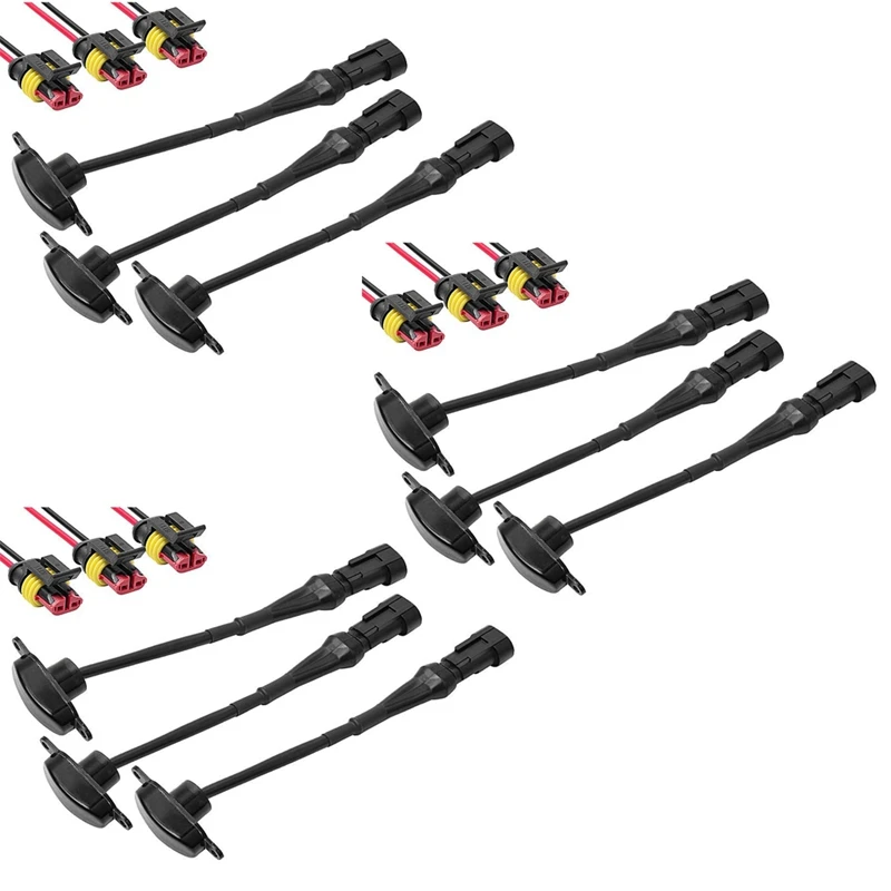 

9 шт. наружные янтарсветодиодный ные фонари, светодиодный передние фонари радиатора для 2004-2019 Ford F150 Raptor F250, ходовые огни радиатора