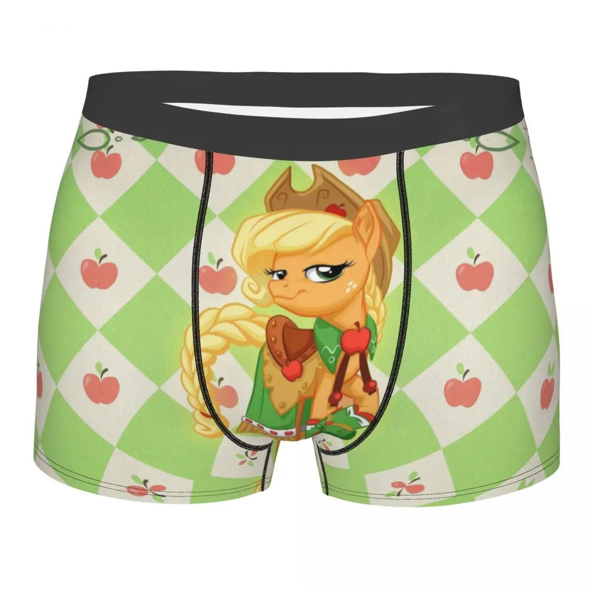 Нижнее белье My Little Дружба это волшебный Applejack дышащие трусы мужское нижнее