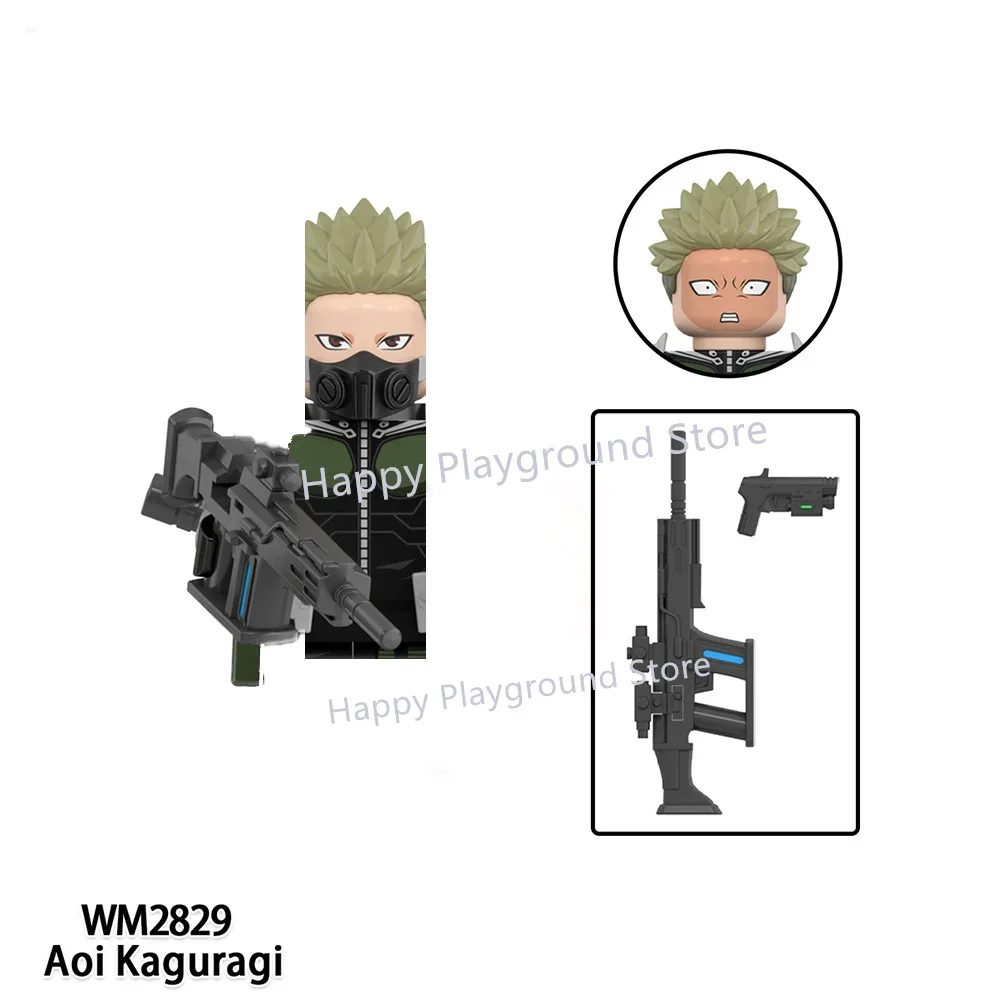 WM Blocks Аниме Мультфильм TV Kaiju No 8 Строительные блоки Hibino Kafka Ashiro Mina Leno Ichikawa Кирпичи