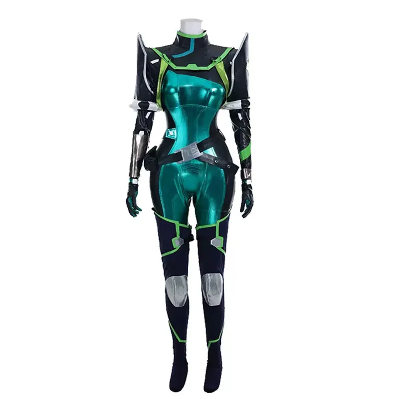 Костюм для косплея Valorant Viper взрослых Женский боевой костюм с париком пикантное