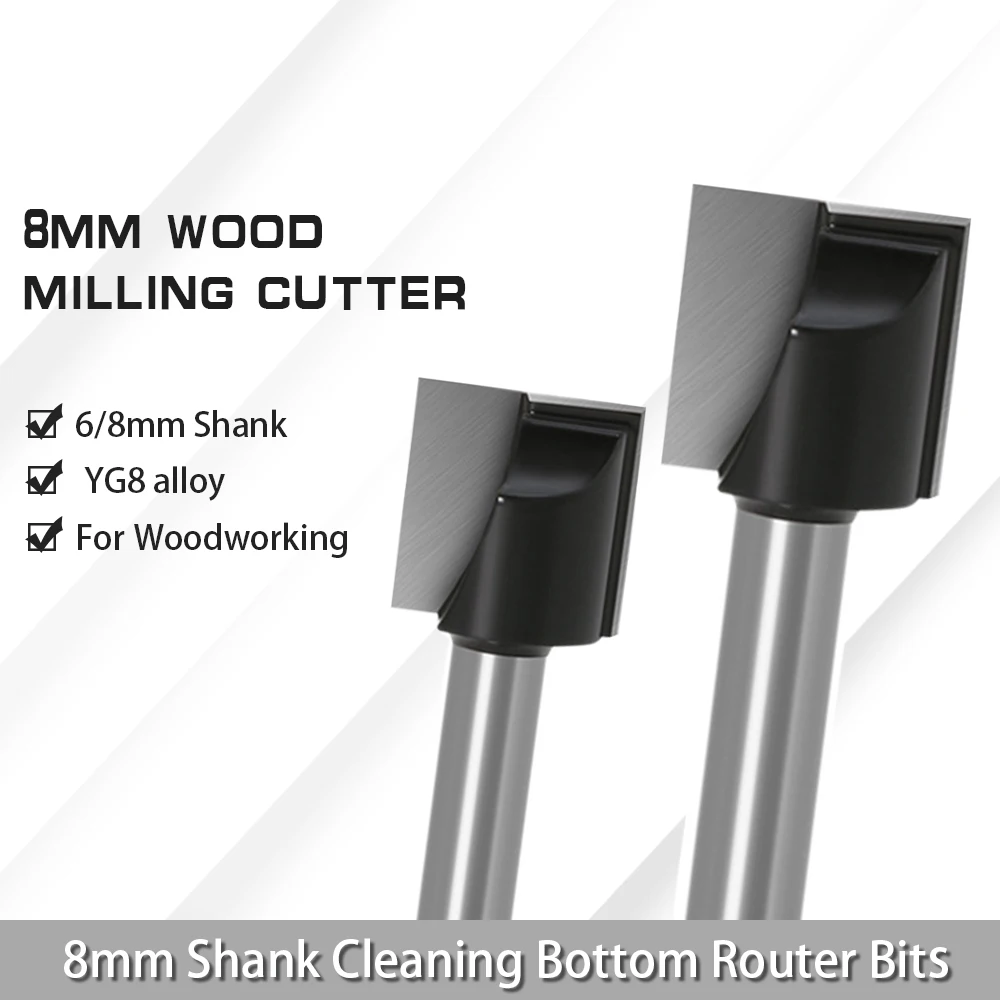 

Augusttools 8mm Shank T Slot Cleaning Bottom Router Bits Carbide Wood Milling Cutter Woodworking End Mill Carpentry Tools