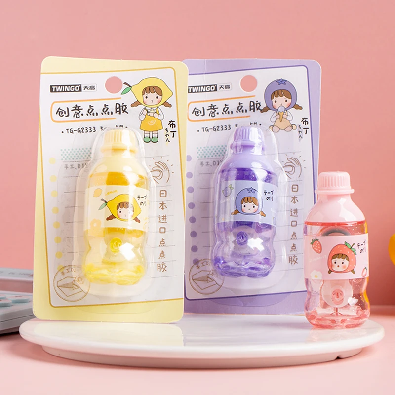 

B-SHAMO Cute Glue Tape Roller Scrapbook Double Sided Adhesives Runner Permanent Adhesive Dispenser for Photos Office Projects