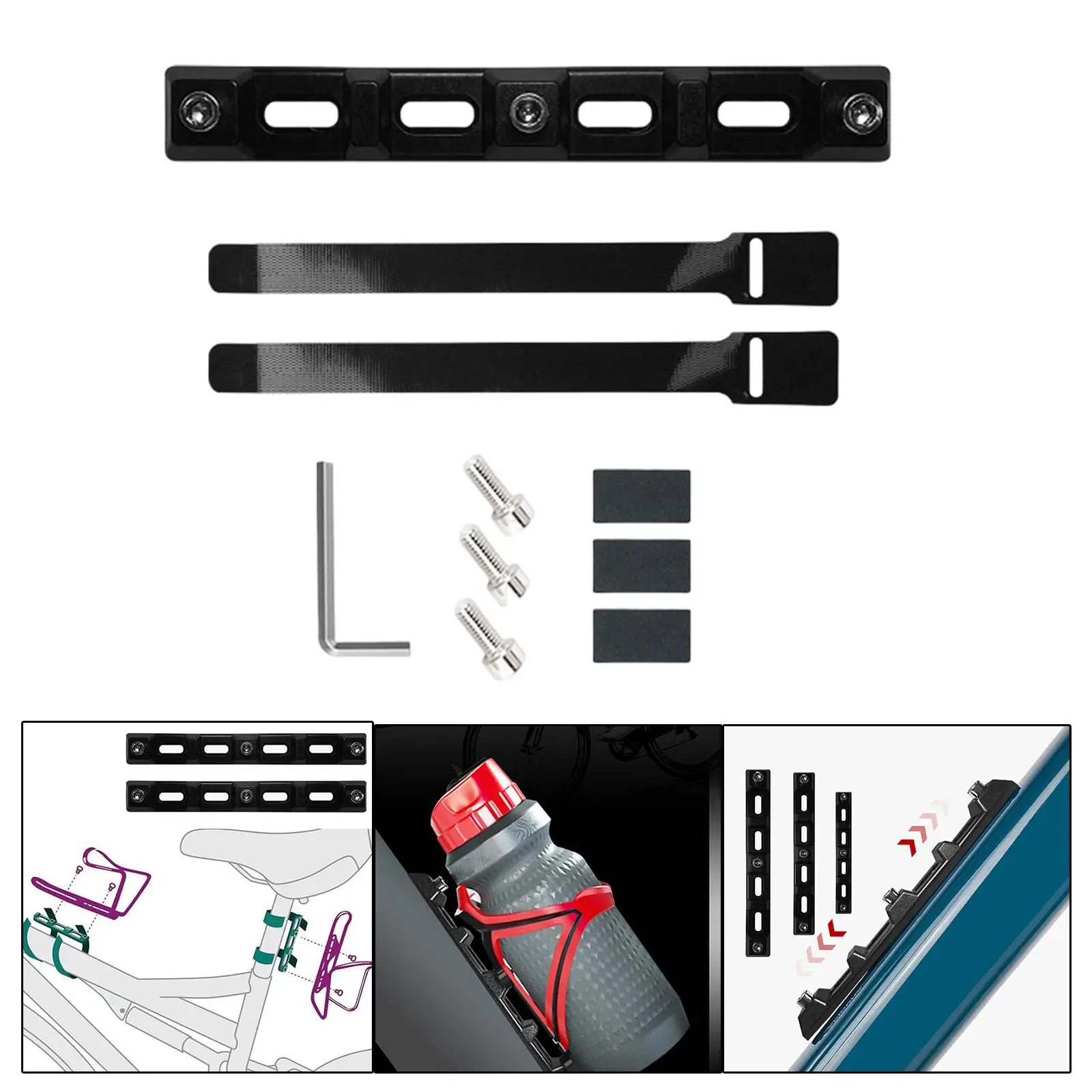 

Bicycle Bottle Cage Mount Adapter Bike Bottle Rack Clamp Conversion Seat