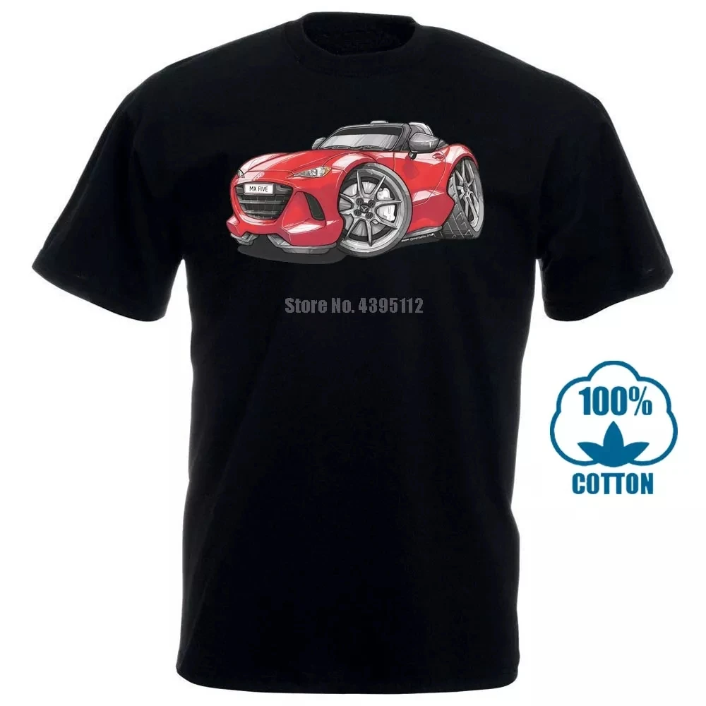 

Mazda Miata Mx 5 спортивная красная Koolart Car Cartoon Art белая футболка S 3X.jpg _.jpg _.webp