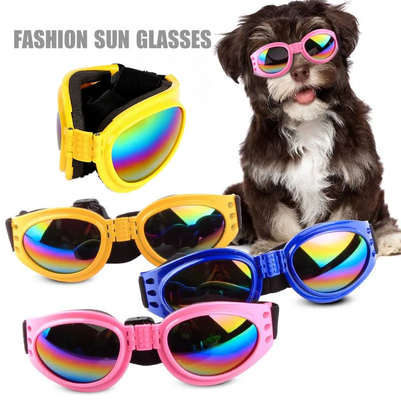 

6 Colors Dog Eyewear Glasses Outdoor Prevention Wind Eye Protection Sunscreen UV Anti-fog Dog Goggles Pet