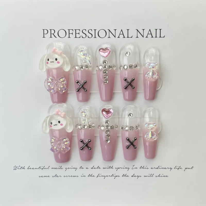 

Diy New My Cartoon Dolls Handmade Three-Dimensional Nail Patch Anime Toy for Girls Toys Gift