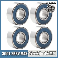 3001 2rsv max bearing 122812 mm 4pcs full balls bicycle pivot repair parts 3001 2rs rsv ball bearings 3001 2rs