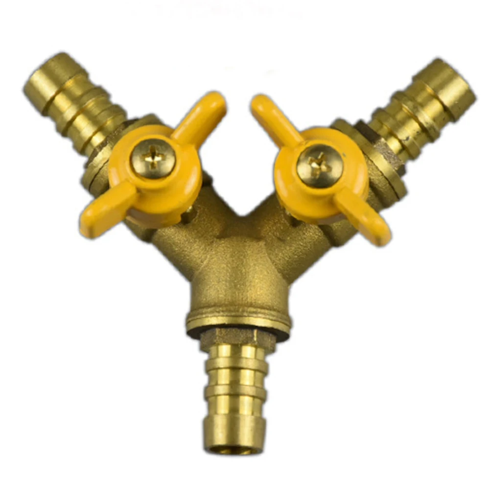 

Ball Valve Large Flow Irrigation 3 Way Fuel Gas Brass Automotive Clamp Connector Adapter Hose Barb Y Shaped Fitting Shut Off