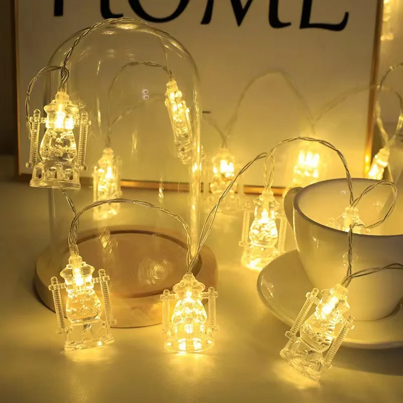 

10/20LED palace lantern Eid Mubarak String Light Ramadan Decorations for Home Ramadan Kareem Islamic Muslim Party Eid Al Adha