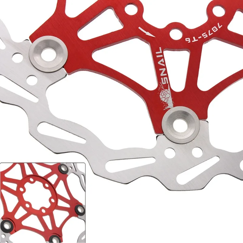 1 шт. SNAIL велосипедный дисковый тормоз 160/180/203 велосипедные плавающие роторы из