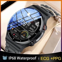 2022 ecgppg smart watch men heart rate blood pressure watch health fitness tracker ip68 waterproof smartwatch for xiaomi ios