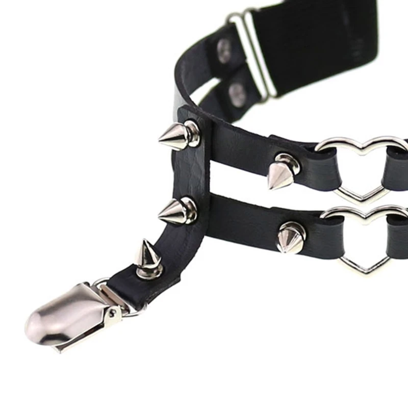 

Женский ремень в стиле Харадзюку, 1 шт., регулируемый ремень из искусственной кожи в готическом стиле, в стиле панк