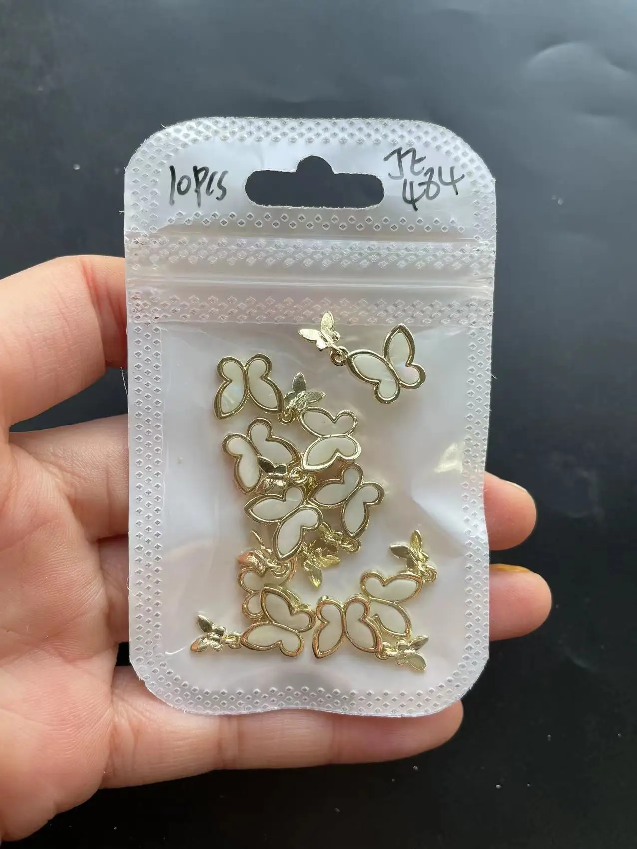 

10pcs/Lot Crystal Butterfly Nail Alloy Charms Rhinestone 31Designs Glass Manicure Butterflies 3D Metal Nail Jewel Decorations *9