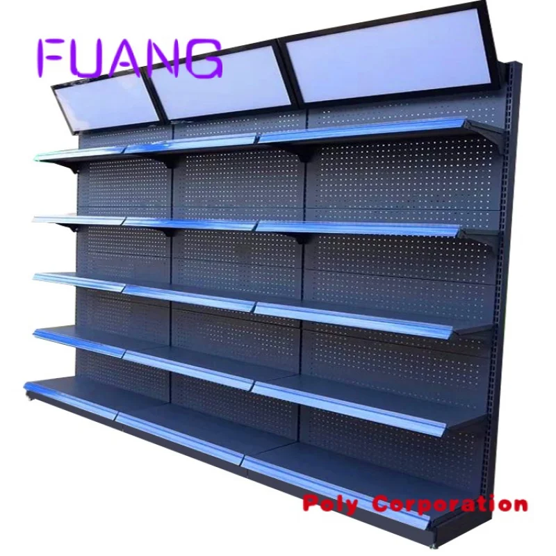 Low MOQ Supermarket Shelves Convenience Store Snacks Display Stand Pharmacy Stationery Stores Single And Double Side Snack Rack