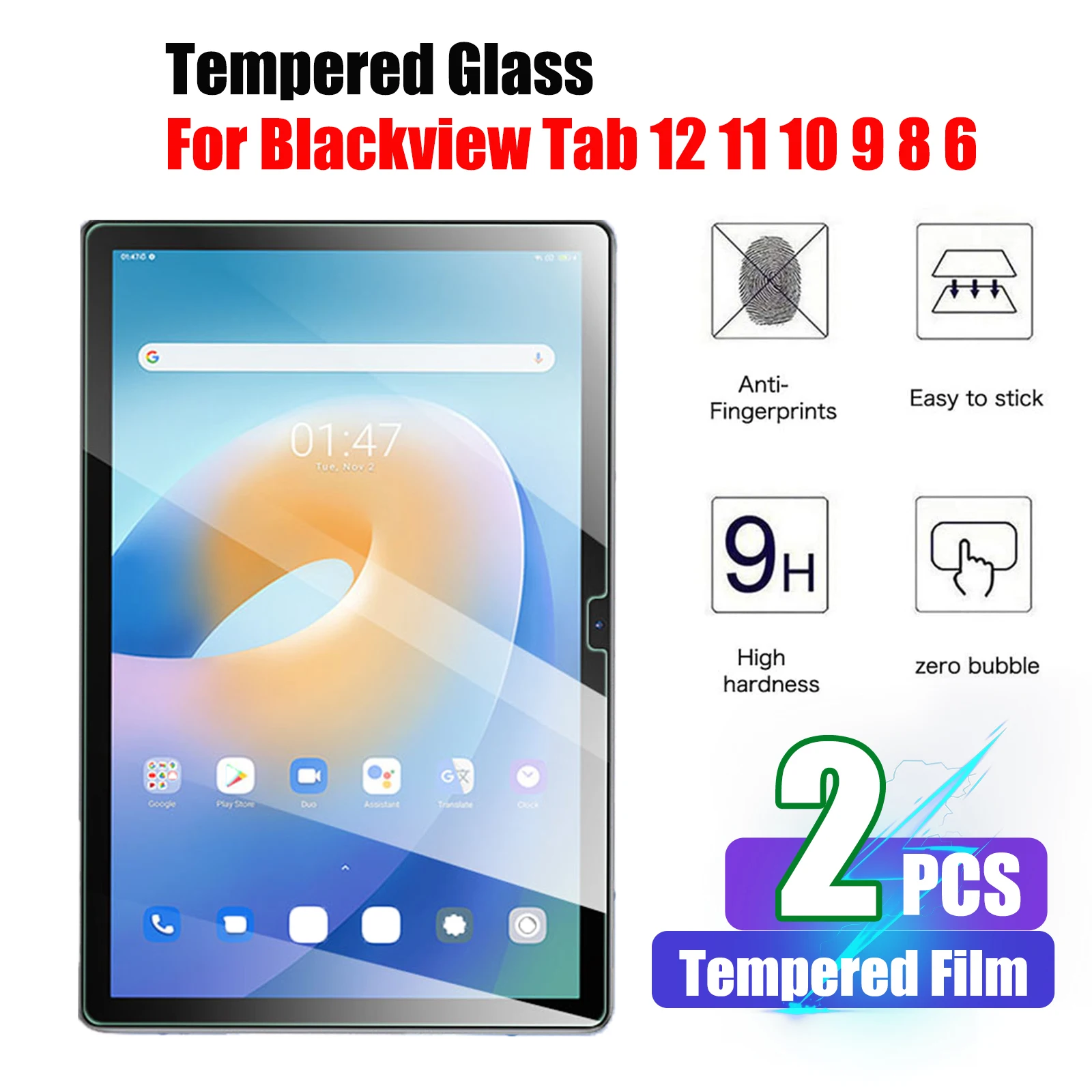 Закаленное стекло для планшета Blackview Tab 11 12 10 9 8 6 8E 2 шт. защитная пленка экрана 36 1