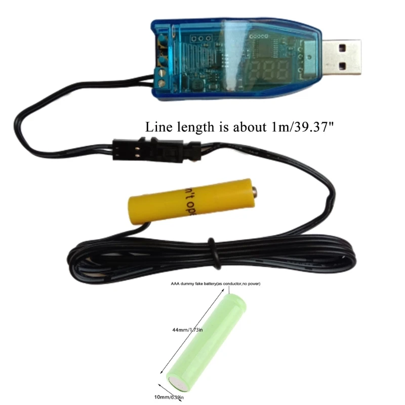 USB на 1 5 В 3 4 6 12 AAA кабель-пустышка для аккумулятора