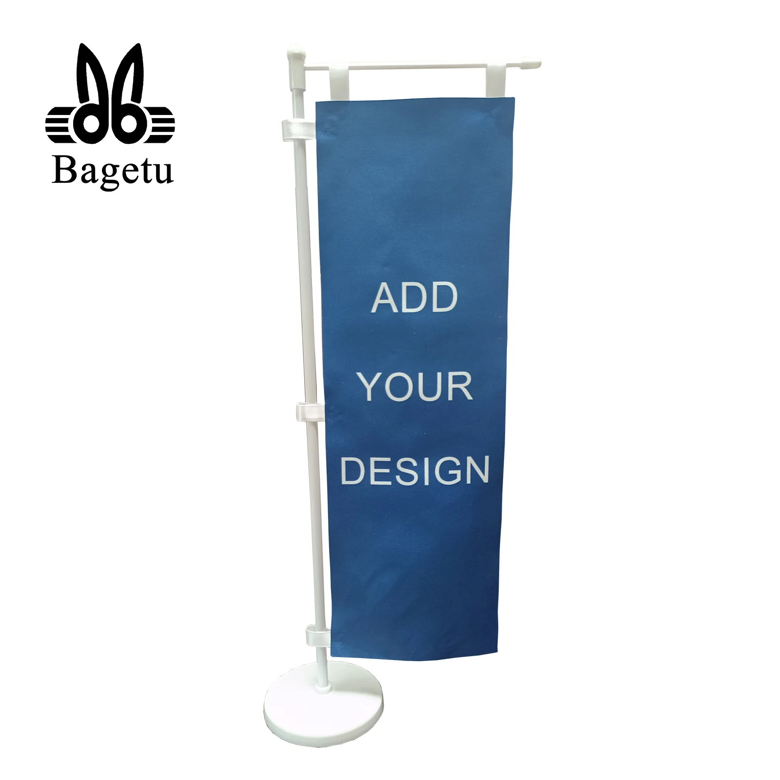 

Bagetu Custom Feather Flags for Business Personalized Mini Table Flags with Pole Flag Stand