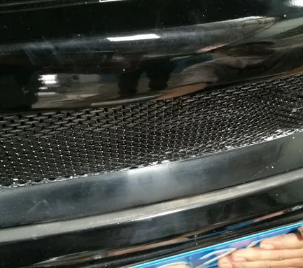 Фото Матовая Черная передняя решетка из полимерного волокна для 13 Toyota COROLLA, 1 шт. №3