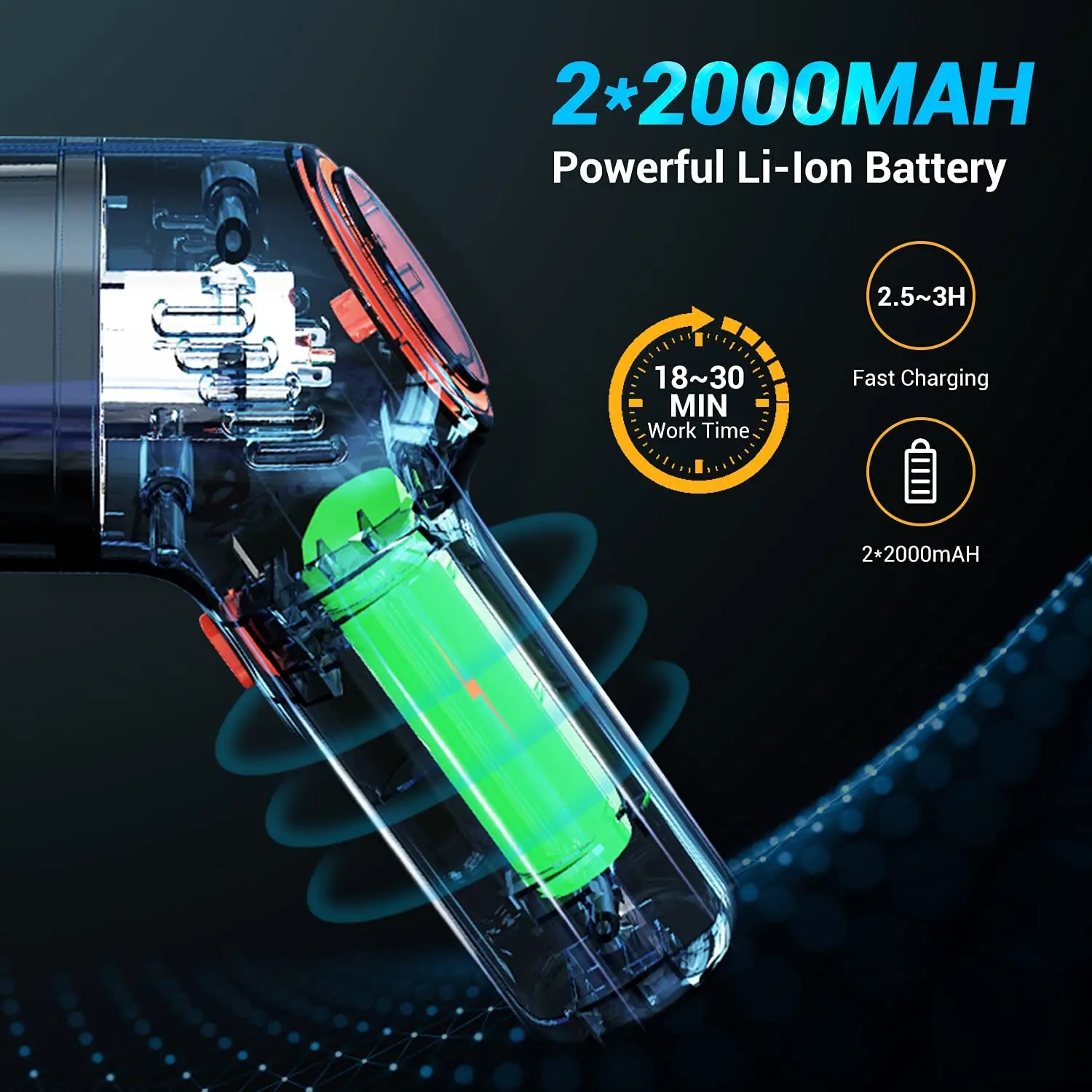 Беспроводной автомобильный пылесос 9000 па Ручной беспроводной мини-пылесос