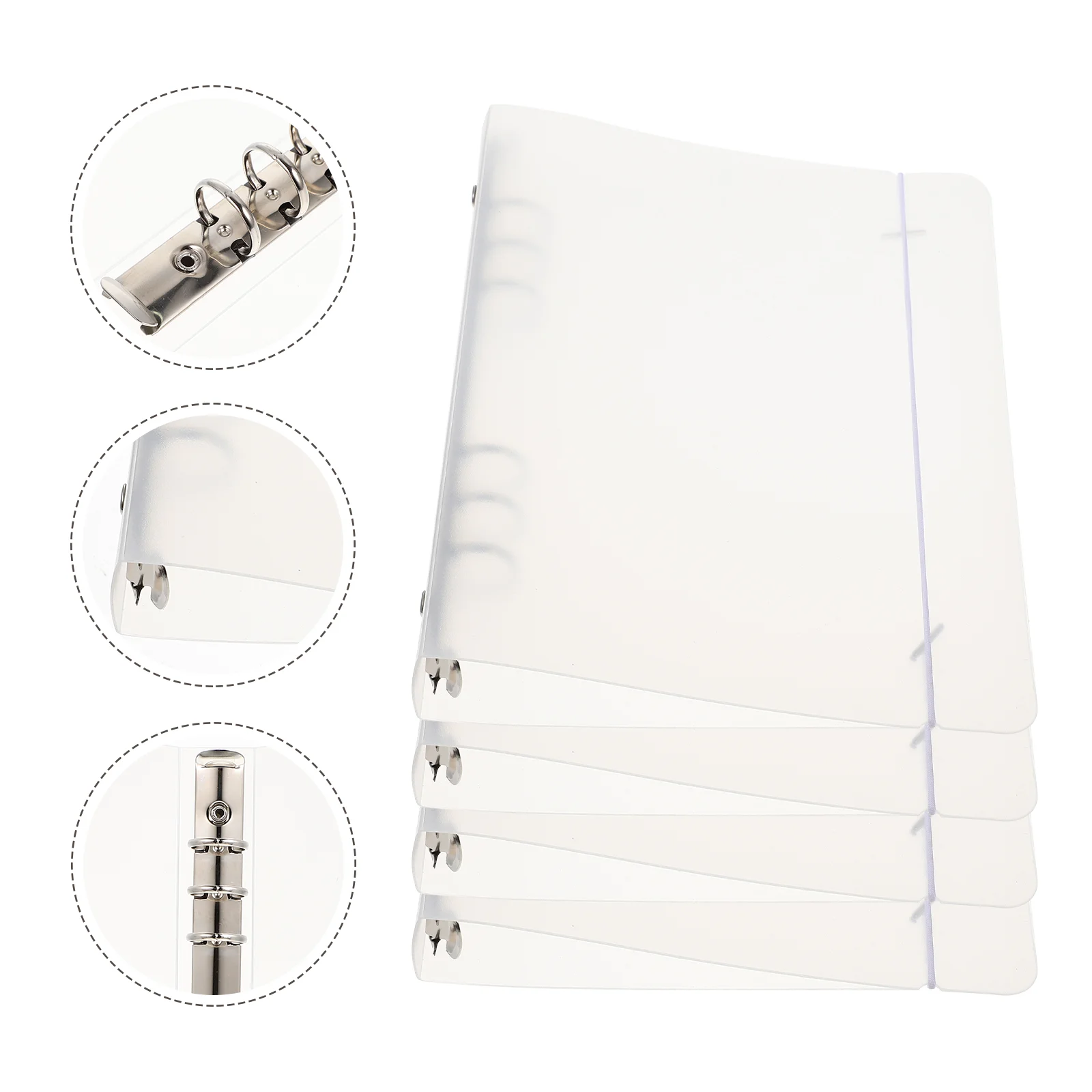 

Notepad Case Binder Cover Office Notebook Scrapbook Protectors A6 Personal Supplies Students Arenaceous A5 Ring Grind Pp 6