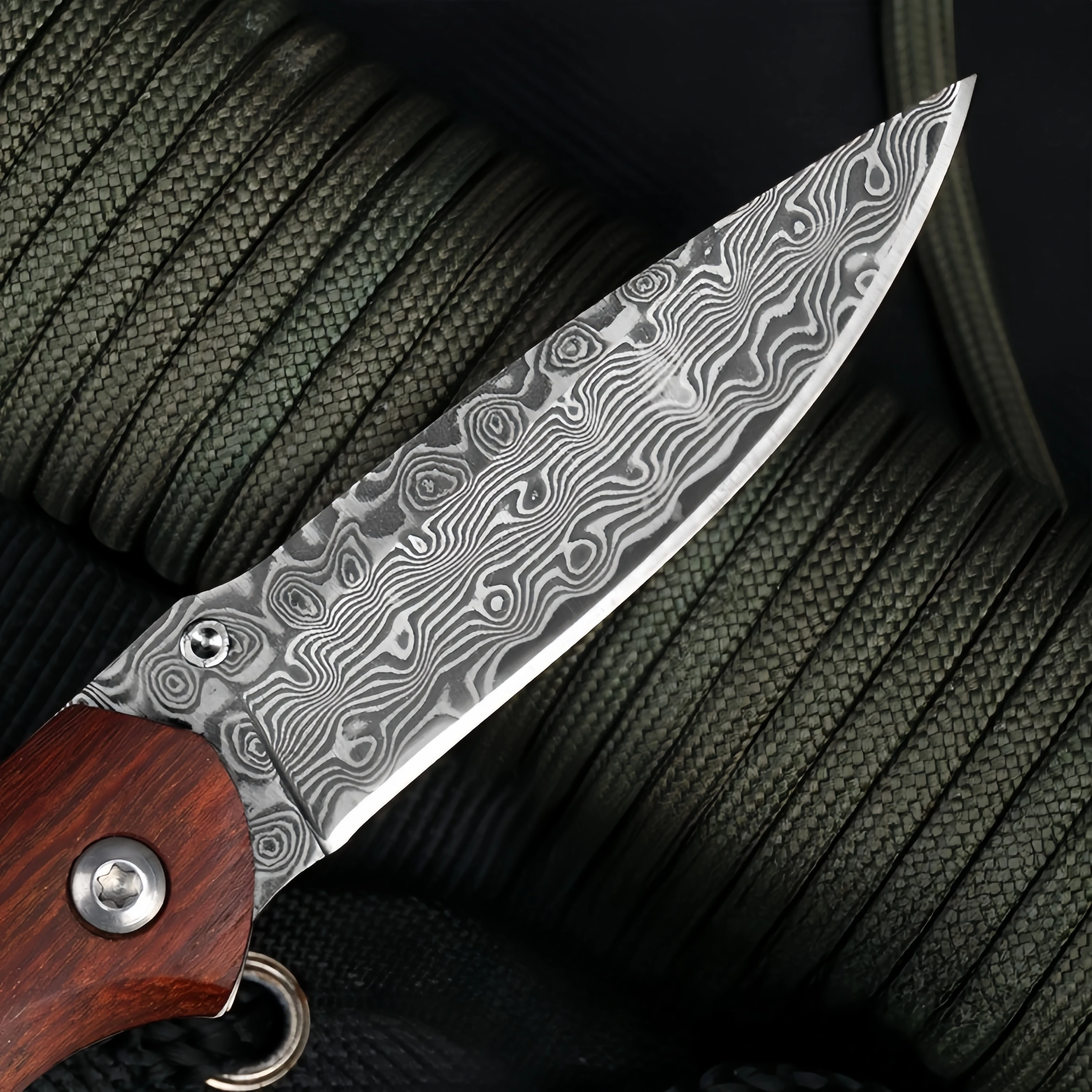 Новое поступление складной тактический карманный мини-нож из дамасской стали с