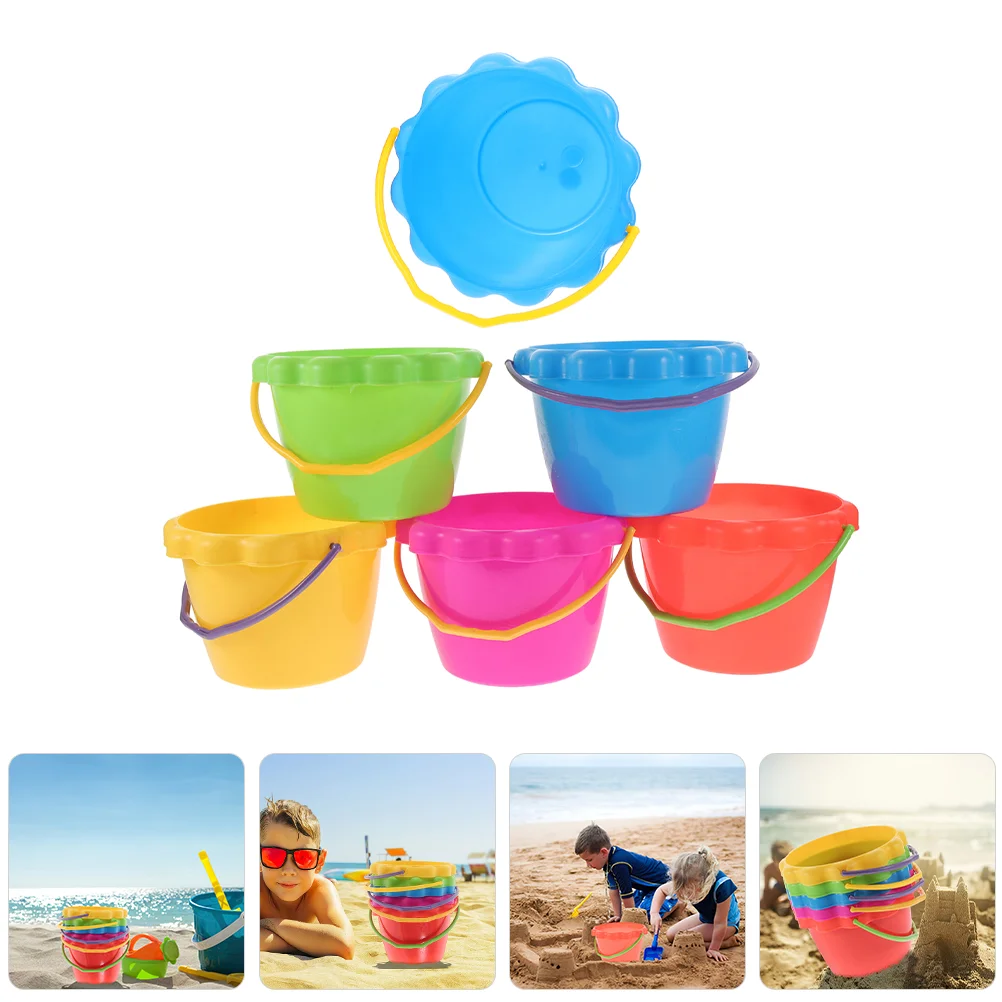 

6Pcs Outdoor Sand Toys Summer Beach Sand Pail Garden Water Sand Toys