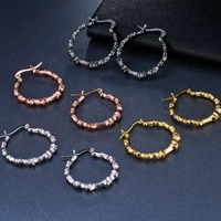 new creative earrings personality exaggerated multicolor large circle punk style earrings all match for women and men wear