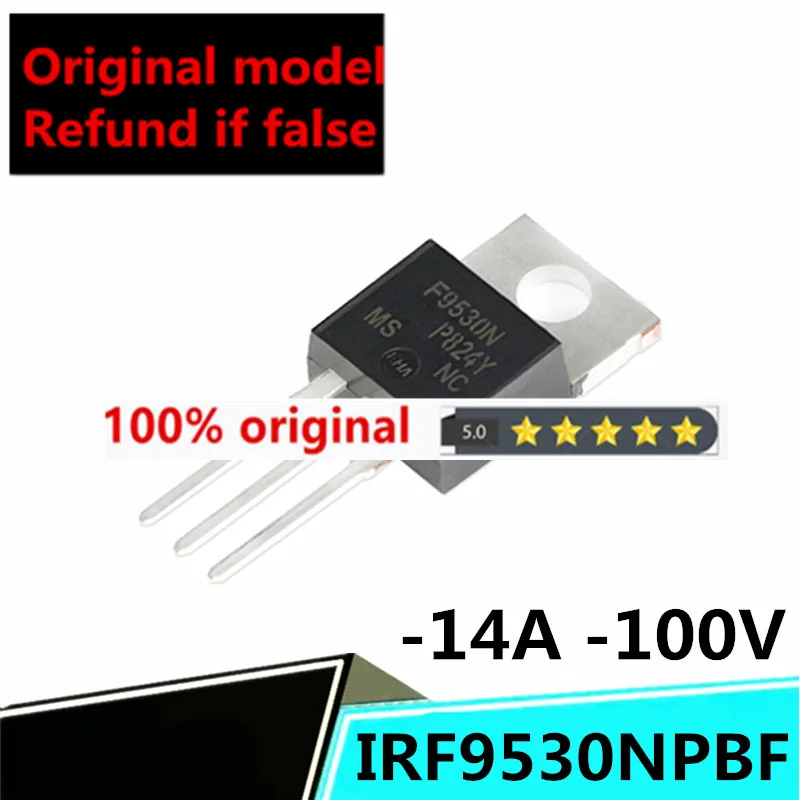 

brand 10PCS original genuine IRF9530NPBF IRF9530 TO-220 P-channel - 100V/- 14A in-line MOSFET chip