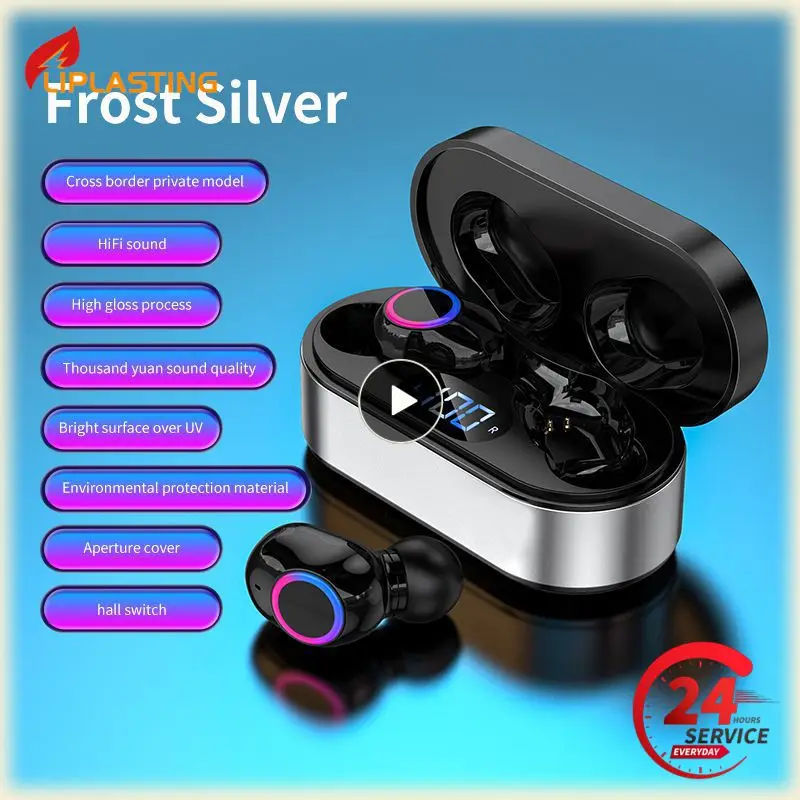 

F12 Waterproof Earbuds 9d Stereo Led Display Sport Headphones Wireless Headset Tws Earbuds With Mic Noise Reduction