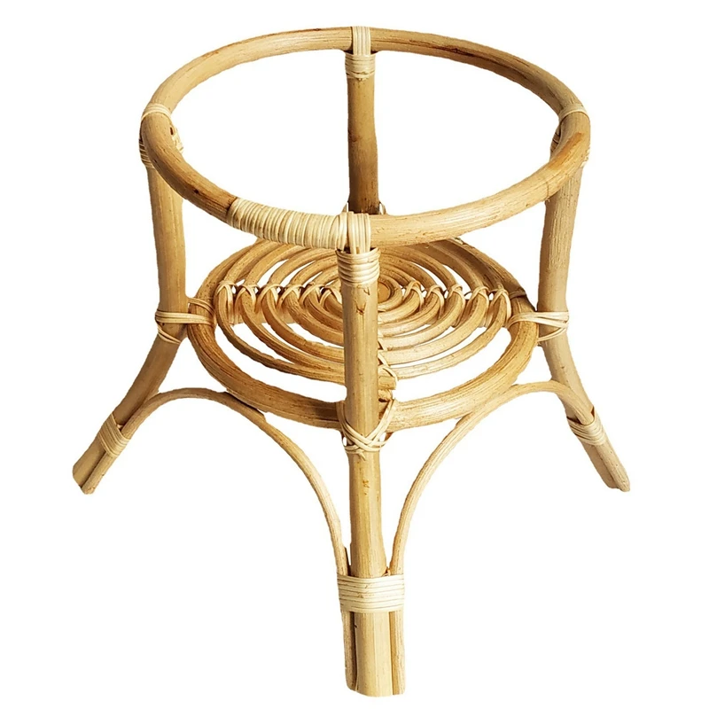 

Natural Rattan Plant Stand Rack Indoor Flower Pot Holder Garden Vine Trellis