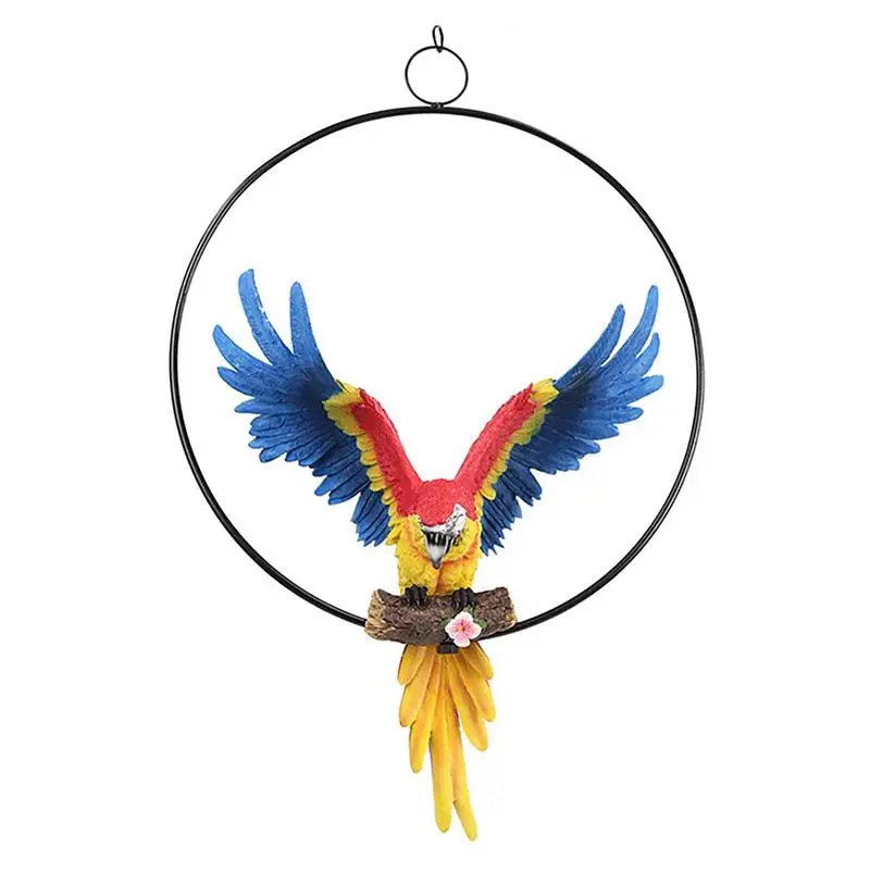 

Macaw Parrot Decor Macaw Parrot Perching On Tree Branch Tropical Birds Decor For Patio Lawn Garden Courtyard Park Outdoor Bird