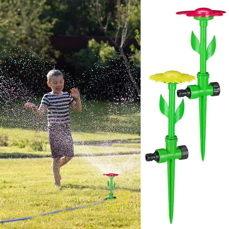 

Garden Water Sprinklers Creative Flower Shape Lawn Sprinklers Rotatable Sunflower Irrigation Drippers For Plant And Flower Bed