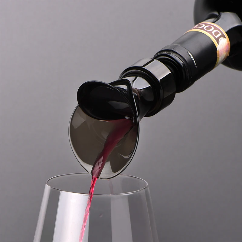 

2 in 1 Wine Decanter - Flower Shape Red Wine Aerating Pourer Spout Decanter Wine Aerator Portable Filter Wine Stopper