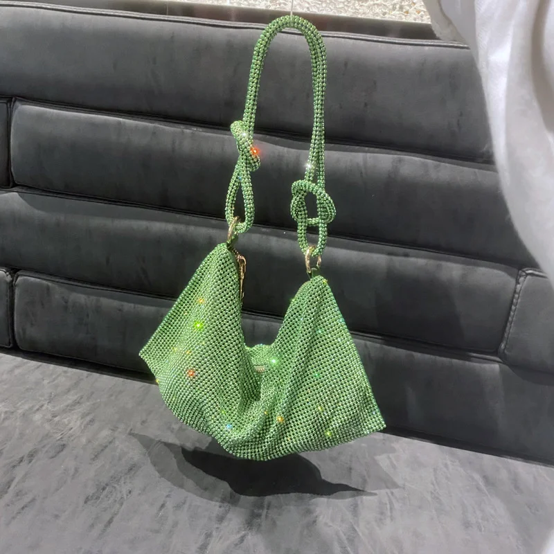 

Luxury Designer Handbag Diamond-studded Underarm Bag Rhinestone Dinner Clutch Wallets For Women Evening Bags Purses And Handbags