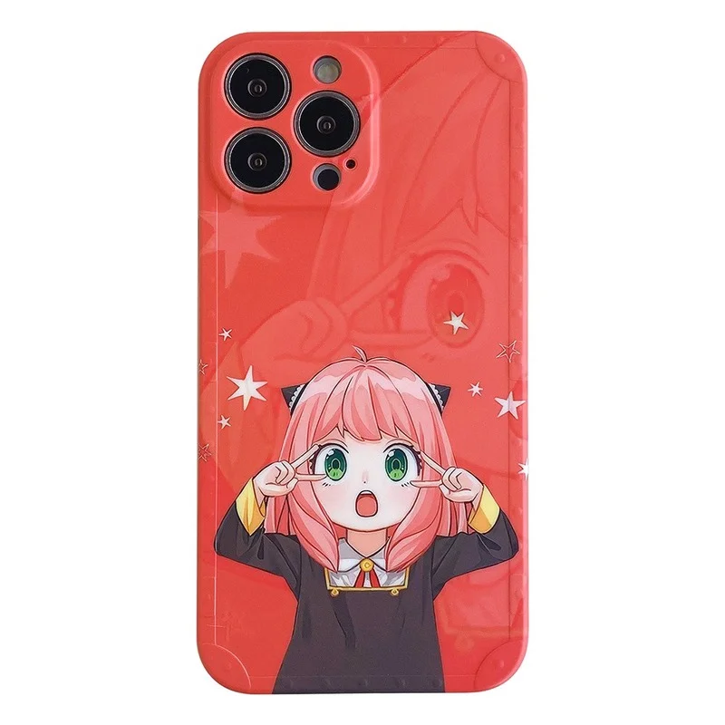 

Anime Spy X Family Red Phone Case Cover for IPhone 7 8 Plus 11 12 13 Pro X XR XS Max Shockproof Case for IPhone 13 Cases