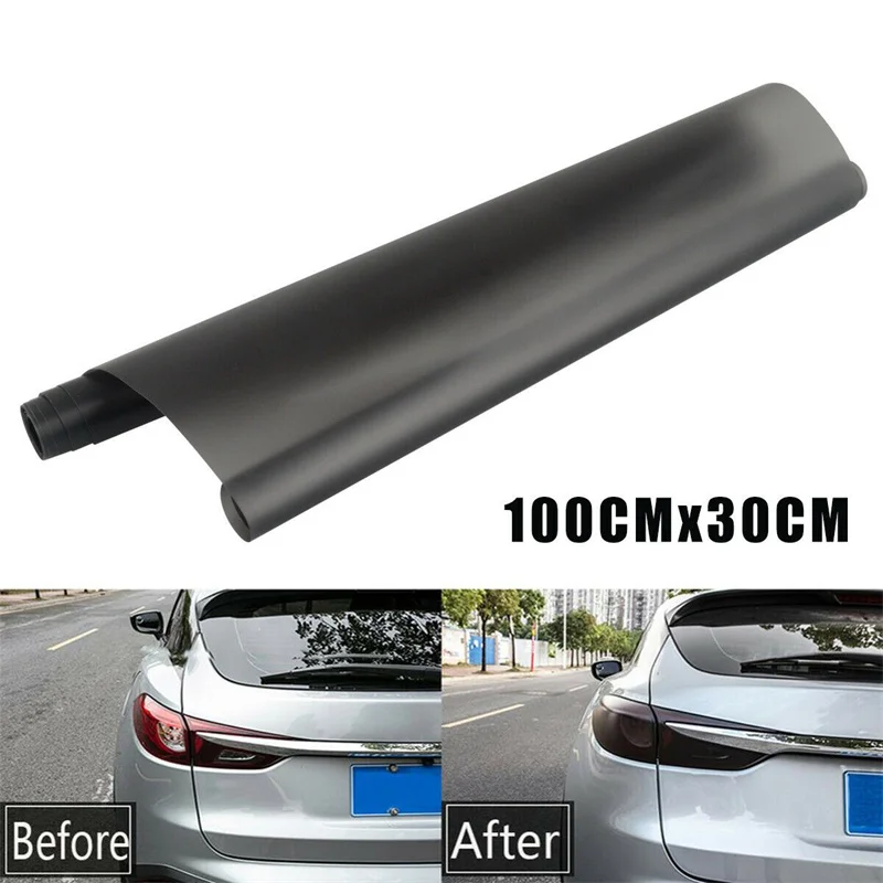 

30*100/30*150cm Matt Smoke Light Film Car Matte Black Tint Headlight Taillight Fog Light Vinyl Film Rear Lamp Tinting Film