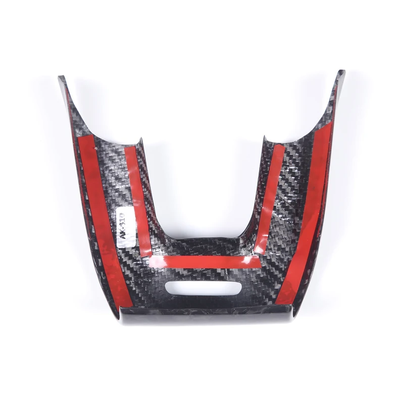 Настоящее углеродное волокно автомобильный Стайлинг декоративная рамка на руль