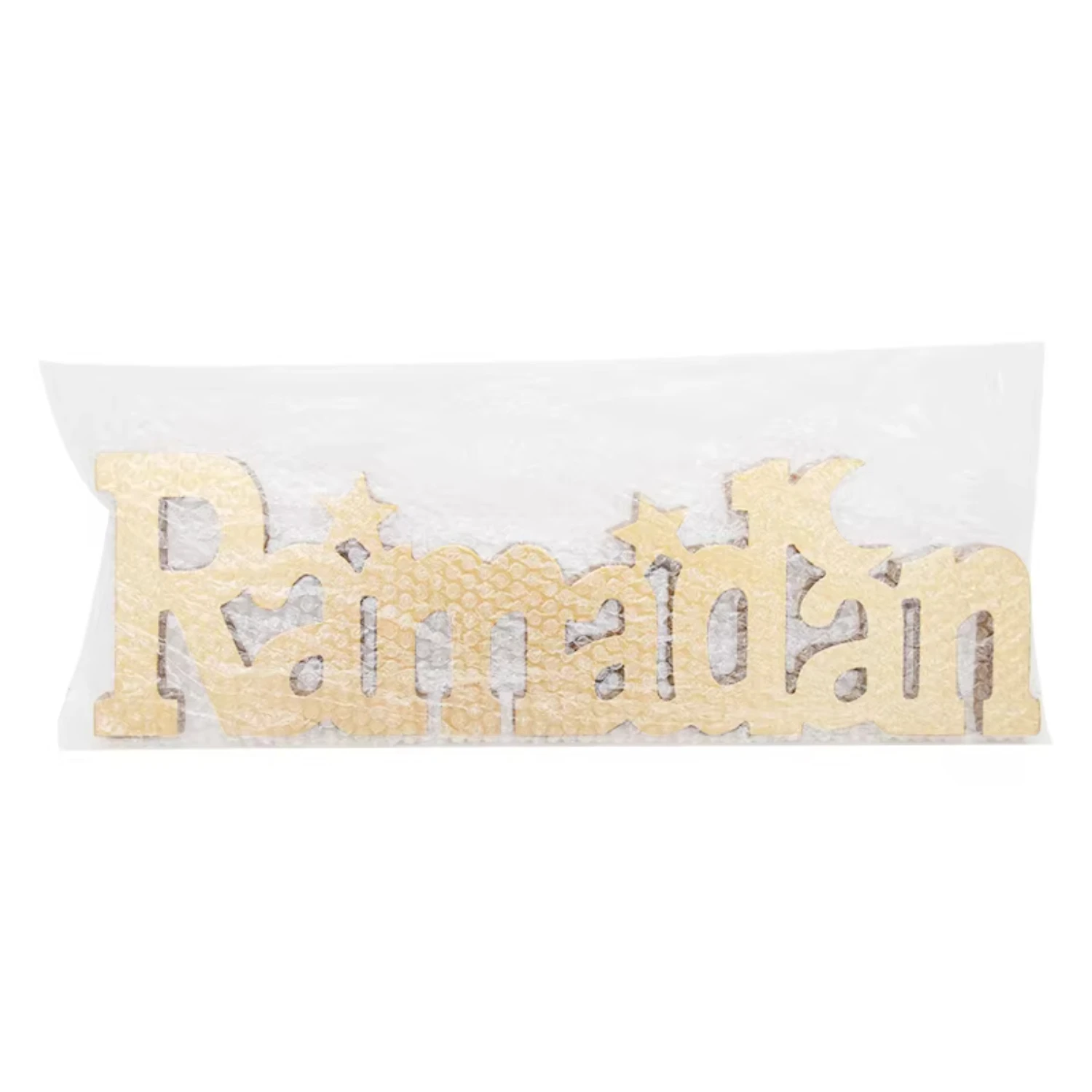 650061 1pc wooden decoration eid mubarak ramadan and festival celebration party supplies